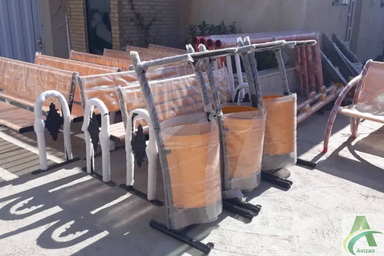 فروش مستقیم مبلمان شهری از تولیدی – نیمکت پارکی، سطل زباله شهری